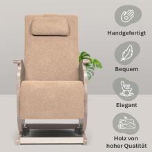 NeiLux Design Relaxing Rocking Chair Art.278411 Brown Kiiktool söötmiseks