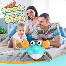 Crab Baby Toy Art.278759  Interaktiivne vähk roomik koos heliga roheline