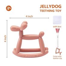 Miraloop Jellydog Teething Ring  Art.278765  Silikoonist kõristi (100% looduslik)
