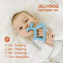 Miraloop Jellydog Teething Ring  Art.278765  Silikoonist kõristi (100% looduslik)