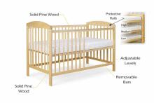 La Bebe™ Kids Wood Cot Sosna Art.279424 Natural Laste puidust võrevoodi 120x60 cm