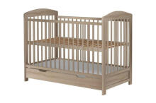 La Bebe™ Kids Wood Cot Sosna Art.279425 Natural  laste puidust võrevoodi sahtliga 120x60 cm