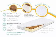 La Bebe™ Mattress Cononut-Foam Art.279426 kookosvahust madrats 120x60 cm