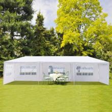 Aedade kaubanduslik paviljonitelk, 3x9 m, 8 seina, valge, MultiGarden
