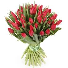 La Petit Fluer Art. LPT-TR51 Fresh Red tulips 51 psc
