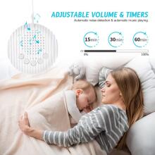 Baby Basic Noise Accessories Baby Sound Machine Art.279969 White Portable sound machine with cord and sound effects