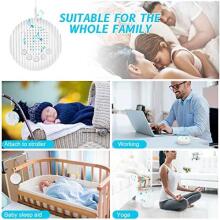 Baby Basic Noise Accessories Baby Sound Machine Art.279969 White Portable sound machine with cord and sound effects