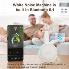 Baby Basic Noise Accessories Baby Sound Machine Art.279969 White Portable sound machine with cord and sound effects