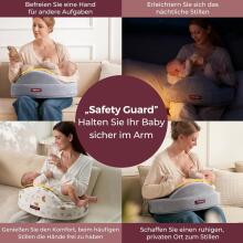 Momcozy Memory Foam Nursing Pillow with Safety Border Art.280037 Pink Ergonoomiline imetamispadi, mis on valmistatud mäluvahust ja millel on kaitsva küljega