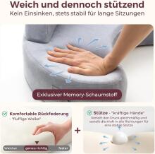 Momcozy Memory Foam Nursing Pillow with Safety Border Art.280038 Moon  Ergonomic nursing pillow made of memory foam with a protective side