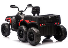 Aku Toitega Quad ATV 6 Ratast Koos Haagisega JC606 24V 4x4 Punane