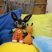 Bing ToyS and Flop Art.BNG43000  Kvaliteetne pehme plüüsist mänguasi Bing, 25 cm + Flop 19 cm