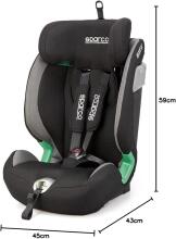 Sparco Kids  I-Size 76-150cm Art.SK5000i Grey Laste turvatool (9-36 kg)