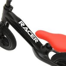 Aga Design Qplay Racer Art.281263 Black  Laste jooksuratas metallraami ja täispuhutavate ratastega