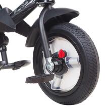 Bebe Basic Schumacher Kid  Air Trike Art.281266 Black Laste kolmerattaline lenkstangiga, katuse ja täispuhutavate ratastega