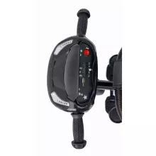 Bebe Basic Schumacher Kid  Air Trike Art.281266 Black Laste kolmerattaline lenkstangiga, katuse ja täispuhutavate ratastega