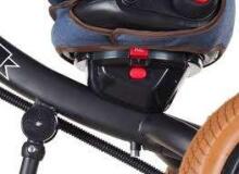 Bebe Basic Schumacher Kid  Air Trike Art.281267  Grey Laste kolmerattaline lenkstangiga, katuse ja täispuhutavate ratastega