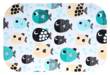 Mähkmed - 25578 - FLANELLTRÜKK - EGA - RYBKI - TURKUS - suurus 70x80 cm