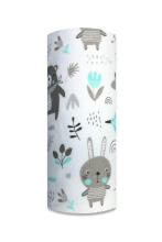 Mähkmed - 27039 - FLANELLTRÜKK - EGA - METSAELANIKUD - MINT - suurus 70x80 cm