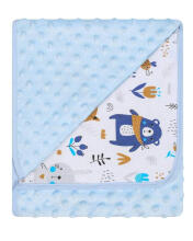 Tekik - 625 - MINKY/PUUVILL - suurus 80x90 - SININE