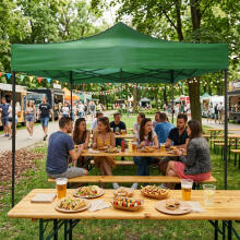 Automaatne pop-up aiapaviljon, telk 3x3 m, roheline, MultiGarden