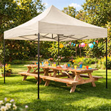 Automaatne pop-up aiapaviljon, telk 3x3 m, beež, MultiGarden