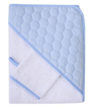Vannikatte + pesulapp - 817 - TERRY - VELVET - suurus 100x100 cm - SININE