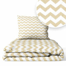 Kate komplekt - 2 tk - 120x90, 40x60 - ZIGZAG - BEIGE