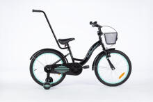 Ratas - XXV - TOMABIKE 20" - PLATINUM - MUST / TURKUS