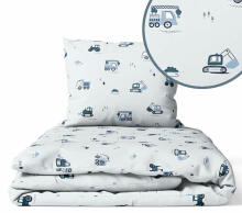 Kattekomplekt - 2 tk - 135x100, 40x60 - KOPARKI - SININE / HALL