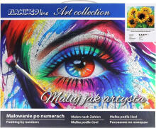 Numbrite järgi maalimine - 45896 - PÄIKESEKELLAD - suurus 40x50 cm