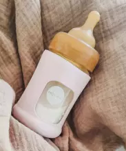 HEVEA 100% naturaalne lateksist lutipudelilutt – EKO, VEGAN, mittetoksiline (3–24 kuud, 1 tk) | Sobib standardsetele pudelitele (Medela, NUK, Bibs, Canpol) | Pehme nagu ema nahk