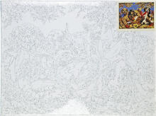 Numbrite järgi maalimine - 50937 - KOERAD - suurus 40x30 cm