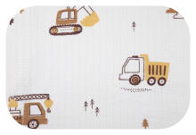Mähkmed - 30565 -TETRA DRUK - EGA - TRAKTOR JA EKSKAVAATOR - BEIGE - suurus 70x80 cm