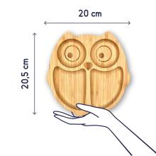 Bamboo Wood Plate Art.285595 Puidust taldrik iminapa ja lahtritega