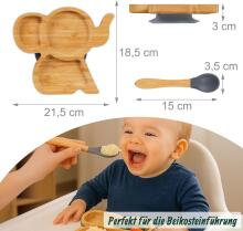 Bamboo Wood Plate Art.285615 Puidust taldrik iminapa ja lahtritega