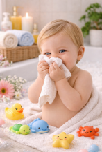 Bebe Basic Cotton Baby Towel  Art.285887 Red Puuvillane froteerätik 30x30 cm (100% puuvill)