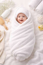 Bebe Basic Cotton Baby Towel  Art.285909 Blue Puuvillane froteerätik 75x150 cm (100% puuvill)