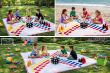 Bebe Basic Riču Raču Art.L101514001 Suur klassikaline mäng Richu-Rachu 2 x 2 m + kott
