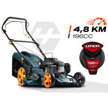 Bensiiniga muruniiduk sõiduga 51 cm 70 l Loncin 196cc + õli Humberg HM-601