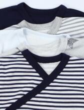 La Bebe™ Long-Sleeved Wrap Shirt for Newborn (1 pc), Art.024678, Size 56, 100% Cotton