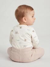 La Bebe™ Long-Sleeved Wrap Shirt for Newborn (1 pc), Art.024623, Size 56, 100% Cotton