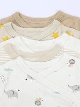 La Bebe™ Long-Sleeved Wrap Shirt for Newborn (1 pc), Art.024624, Size 56, 100% Cotton