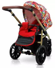 Babylux Aspero Art.286109 Grey Flex Black Universal 3-in-1 stroller