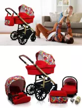 Babylux Aspero Art.286114 Mint Diamonds Universal 3-in-1 stroller