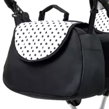 Babylux Margaret White Art.286162 Black Dots Klassikaline 3-ühes lapsevanker