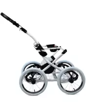 Babylux Margaret White Art.286163 Black Grey Klassikaline 3-ühes lapsevanker