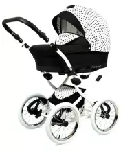 Babylux Margaret White Art.286167 Magic Grey Klassikaline 3-ühes lapsevanker