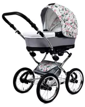 Babylux Margaret Exclusive Art.286174 Black Dots Klassikaline 3-ühes lapsevanker