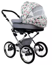 Babylux Margaret Exclusive Art.286174 Black Dots Klassikaline 3-ühes lapsevanker
